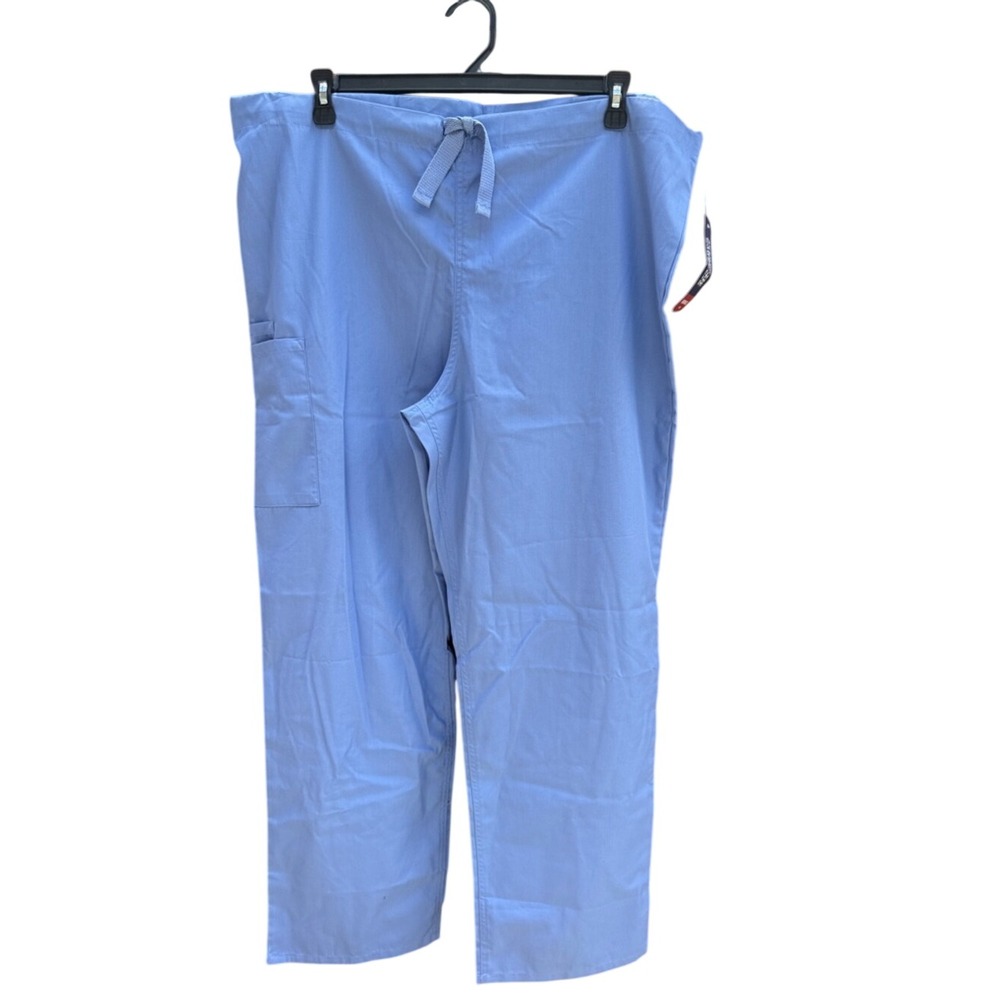 CHEROKEE. Unisex. Light Blue Drawstring Scrub Pants. Size L.